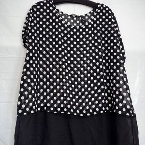 Plus Size polkadot blouse